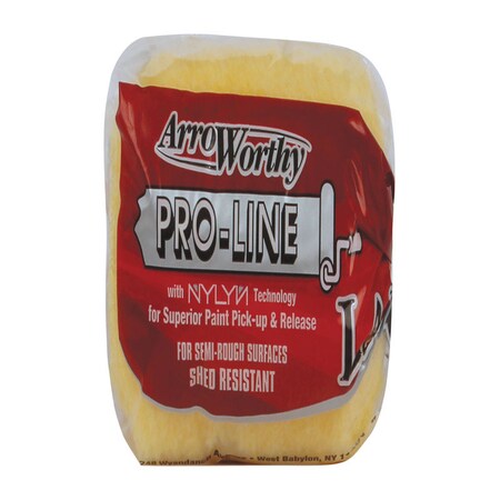 Arroworthy 4" Paint Roller Cover, 3/4" Nap, NYLYN Polyester 4FLD6